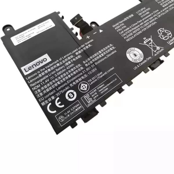 原裝筆電 電池 適用於 [LENOVO]聯想 L17L3P54,01AV486,SB10K97630：圖片 3