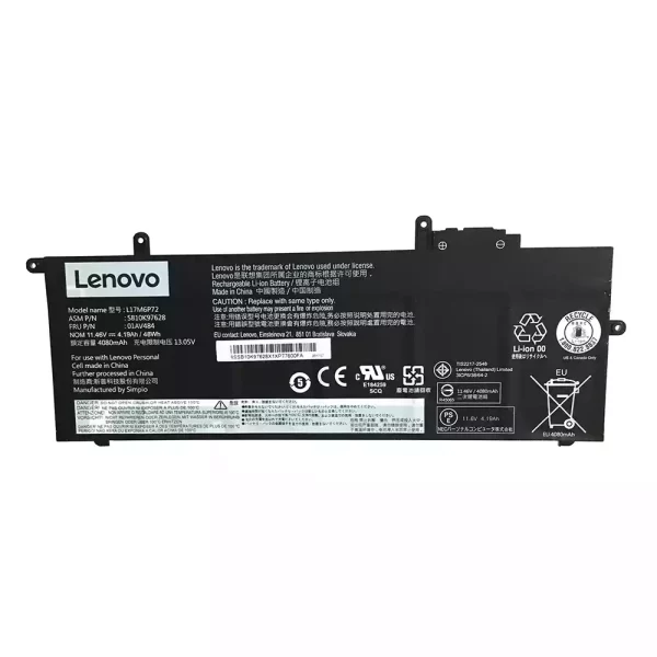 原裝筆電 電池 適用於 [LENOVO]聯想 L17M6P72,01AV484,SB10K97628