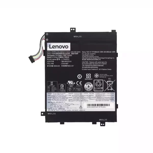 原裝筆電 電池 適用於 [LENOVO]聯想 L17M2P51 SB10K97614 01AV467