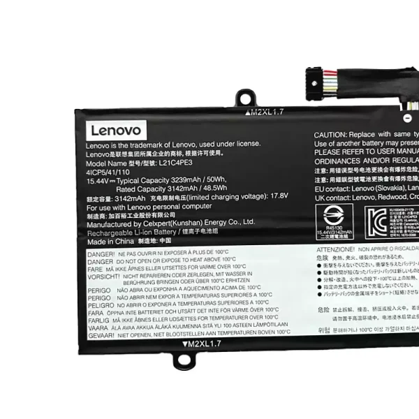 筆電 電池 適用於 [LENOVO]聯想 L21C4PE3 L21M4PE4：圖片 3