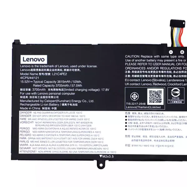 筆電 電池 適用於 [LENOVO]聯想 L21C4PE2 L21M4PE2 L21D4PE1：圖片 2