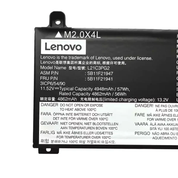 筆電 電池 適用於 [LENOVO]聯想 L21C3PG2 L21M3PG2：圖片 4