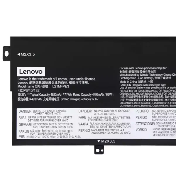 筆電 電池 適用於 [LENOVO]聯想 L21M4PE3 L21L4PE3：圖片 3