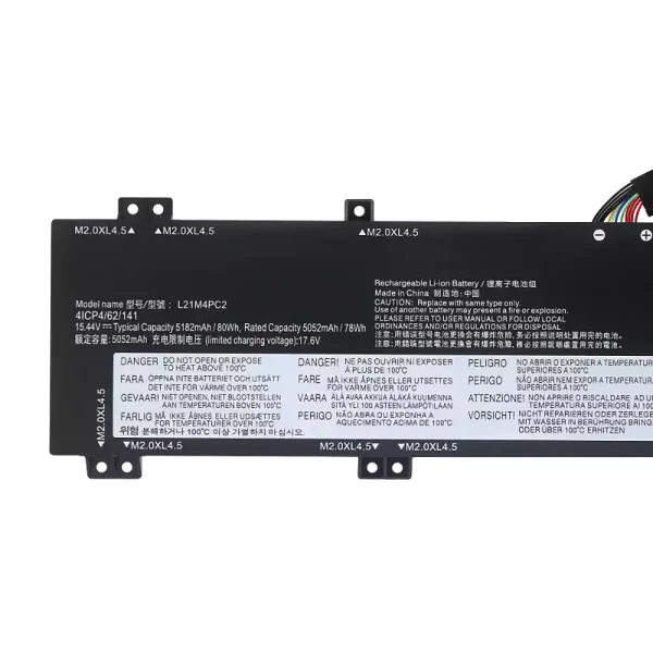 筆電 電池 適用於 [LENOVO]聯想 L21B4PC0 L21C4PC1 L21D4PC1 L21M4PC2 L21M4PC3：圖片 3