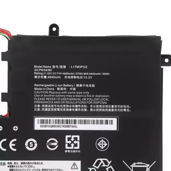 筆電 電池 適用於 [LENOVO]聯想 L17M3PG2 L17L3PG2：圖片 3