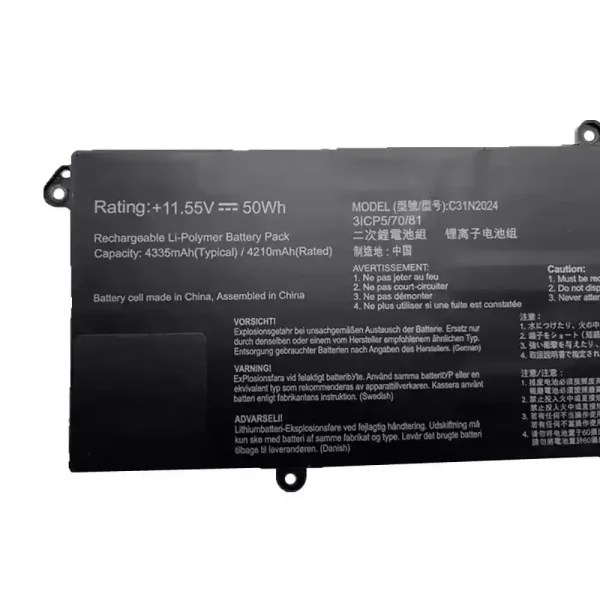 筆電 電池 適用於 [ASUS]華碩 C31N2024：圖片 3