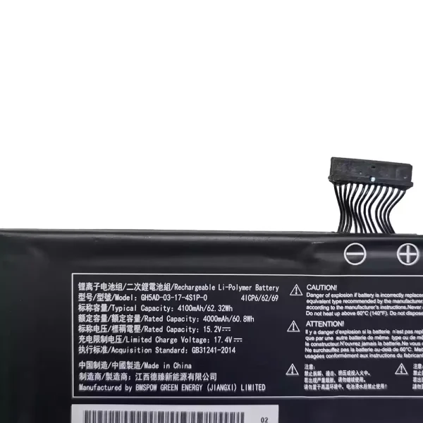 筆電 電池 適用於 Intel NUC23 X15 AC57,MECHREVO GH5AD-03-17-4S1P-0：圖片 3
