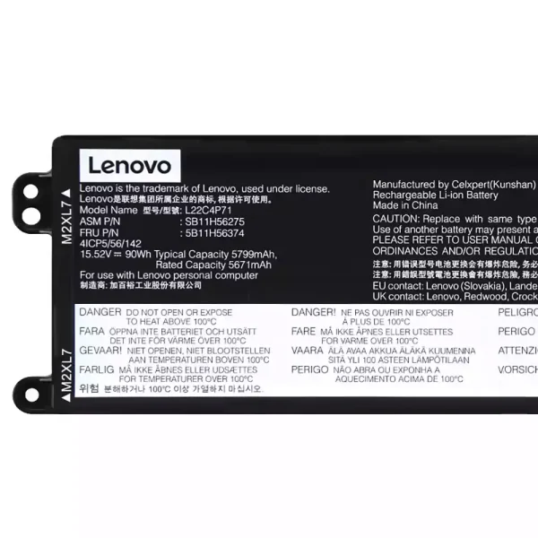 筆電 電池 適用於 [LENOVO]聯想 L22C4P71 L22M4P71：圖片 3