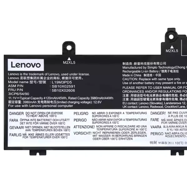 筆電 電池 適用於 [LENOVO]聯想 L20M3PD4 L20L3PD4：圖片 3
