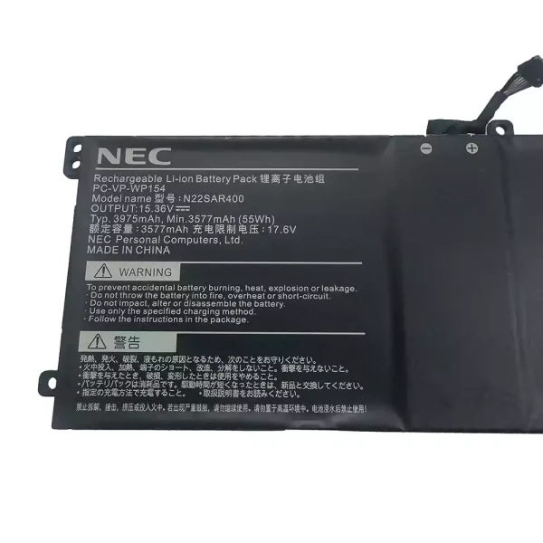 筆電 電池 適用於 NEC PC-VP-WP154 N22SAR400：圖片 2