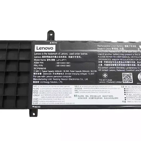 筆電 電池 適用於 [LENOVO]聯想 L21L3P71 L21C3P71 L21M3P71：圖片 3