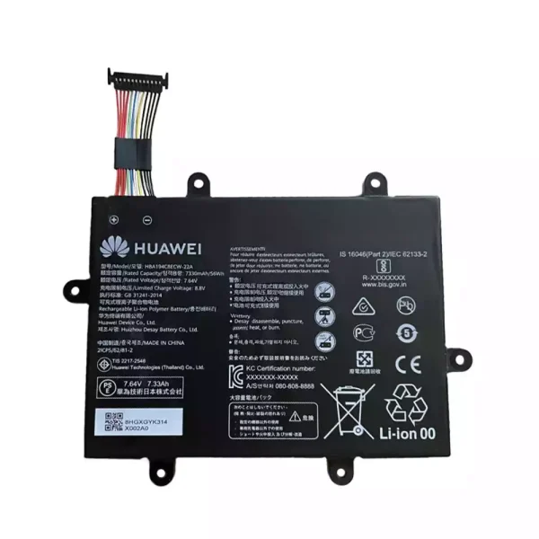 筆電 電池 適用於 [HUAWEI]華為 HBA194C8ECW-22A
