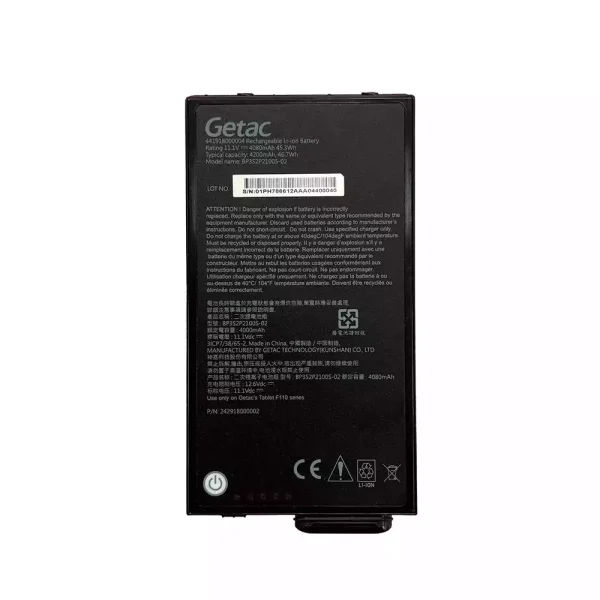 筆電 電池 適用於 Getac BP3S2P2100S-02 BP3S1P2680B Getac F110