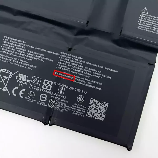 筆電 電池 適用於 Microsoft G3HTA071H,Microsoft Surface Laptop Studio 1964：圖片 3