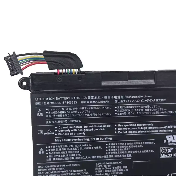 筆電 電池 適用於 Fujitsu FPB0352S FPCBP578：圖片 3