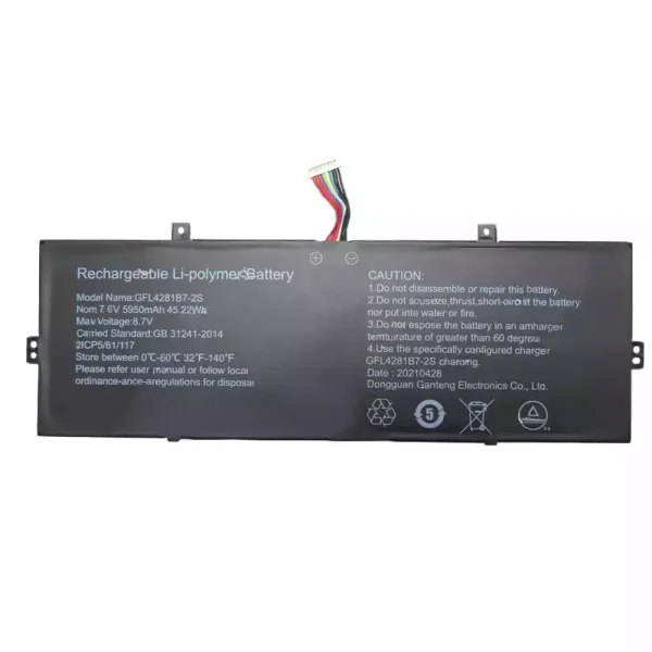 筆電 電池 適用於 GFL4281B7-2S