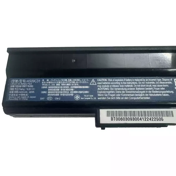 筆電 電池 適用於 [ACER]宏基 AS09C71 AS09C75 AS09C31：圖片 2