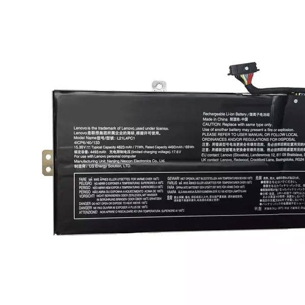 筆電 電池 適用於 [LENOVO]聯想 L21M4PC4 L21L4PC1：圖片 3