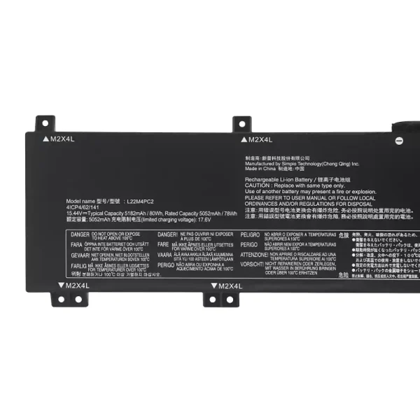 筆電 電池 適用於 [LENOVO]聯想 L22M4PC2 L22B4PC2 L22C4PC2 L22D4PC2：圖片 3