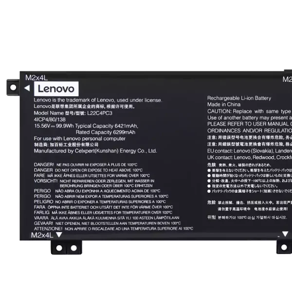 筆電 電池 適用於 [LENOVO]聯想 L22C4PC3 L22D4PC3 L22M4PC3：圖片 3