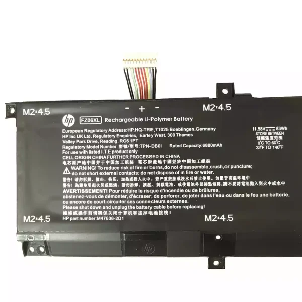 筆電 電池 適用於 [HP]惠普 FZ06XL：圖片 3