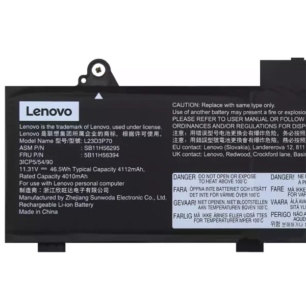 筆電 電池 適用於 [LENOVO]聯想 L23D3P70 L23X3P70 L23M3P70：圖片 3