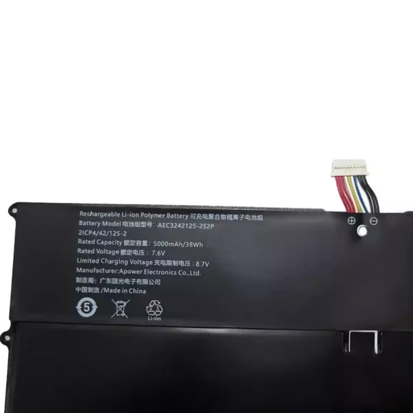 筆電 電池 適用於 GY3242125PHV AEC3242125-2S2P：圖片 3