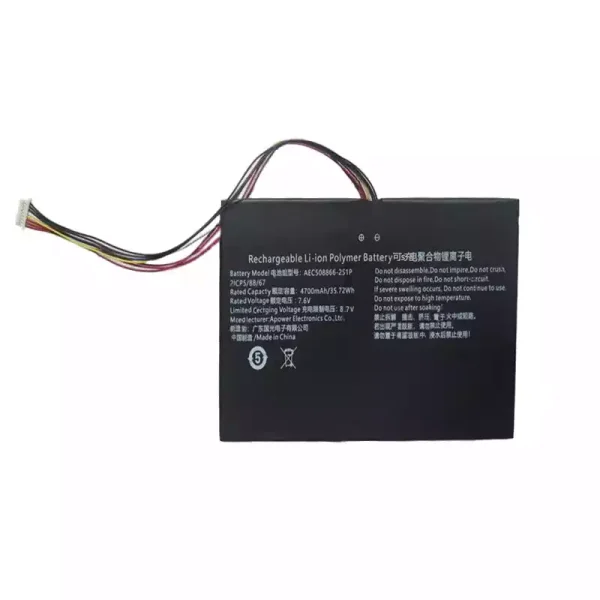 筆電 電池 適用於 AEC508866-2S1P