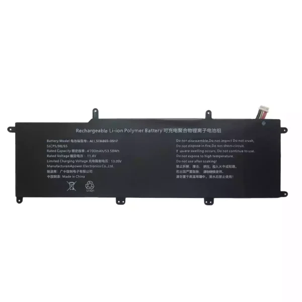 筆電 電池 適用於 AEC508865-3S1P：圖片 3