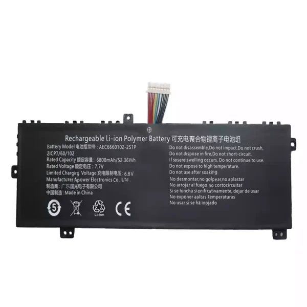 筆電 電池 適用於 AEC6660102-2S1P：圖片 3