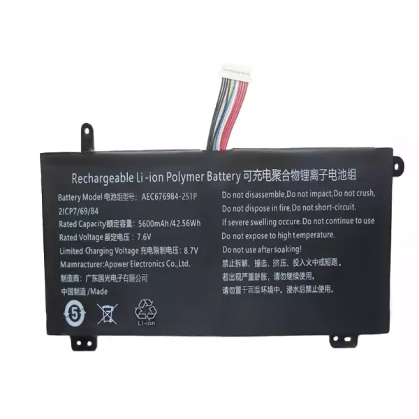 筆電 電池 適用於 AEC676984-2S1P：圖片 3