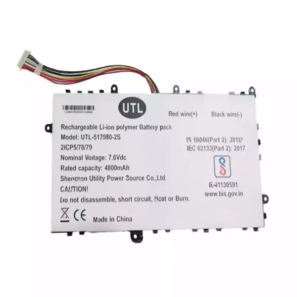 筆電 電池 適用於 UTL-517980-2S