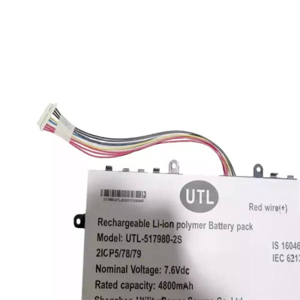 筆電 電池 適用於 UTL-517980-2S：圖片 3