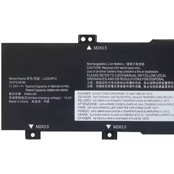 筆電 電池 適用於 [LENOVO]聯想 L22X3PF2 L22L3PF2 L22M3PF2 L22D3PF2 L22C3PF2：圖片 3