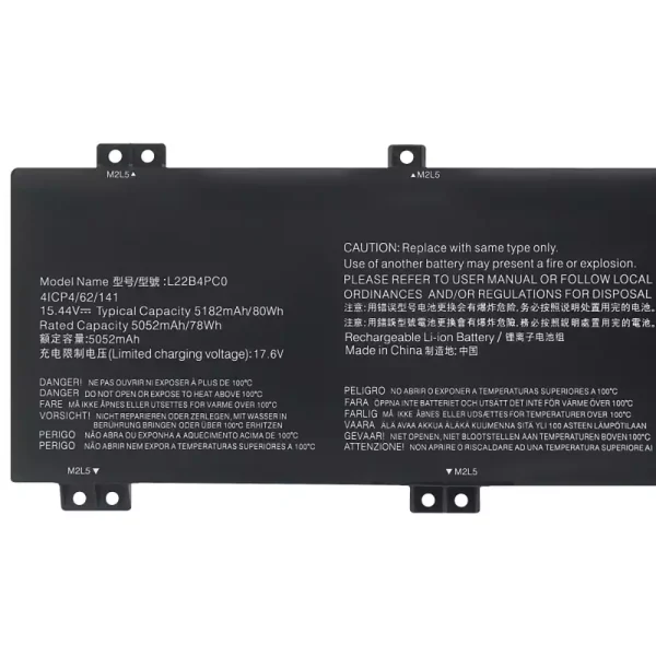 筆電 電池 適用於 [LENOVO]聯想 L22B4PC0 L22M4PC0 L22D4PC0 L22C4PC0 L22X4PC0：圖片 3