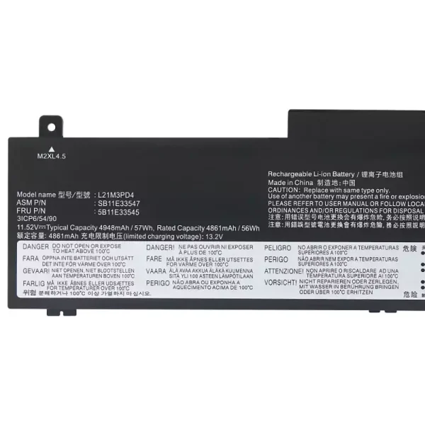 筆電 電池 適用於 [LENOVO]聯想 L21M3PD4：圖片 3