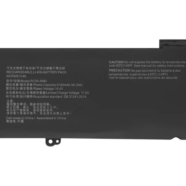 筆電 電池 適用於 RAZER RC30-0483 RZ09-0510,BLADE 16 2023：圖片 3