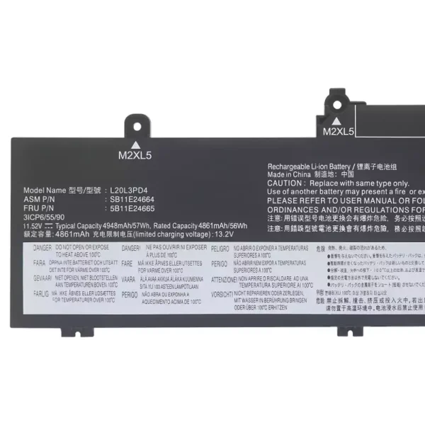 筆電 電池 適用於 [LENOVO]聯想 L20M3PD4 L20L3PD4：圖片 3