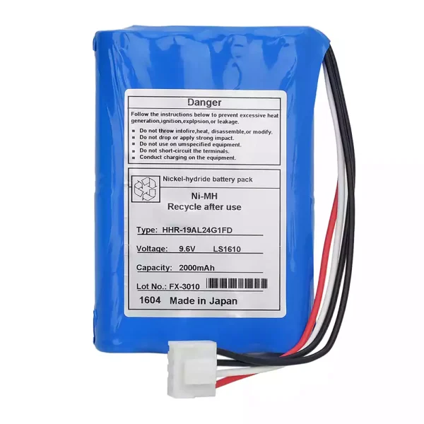 高品質電池 適用於 Fukuda FX-3010 FCP-3610 HHR-19AL24G1FD LS1610