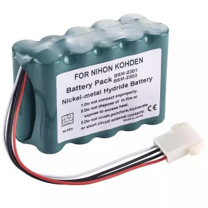 高品質電池 適用於 Nihon Kohden WS-231P,QI-231P,QI-236P,BSM-73