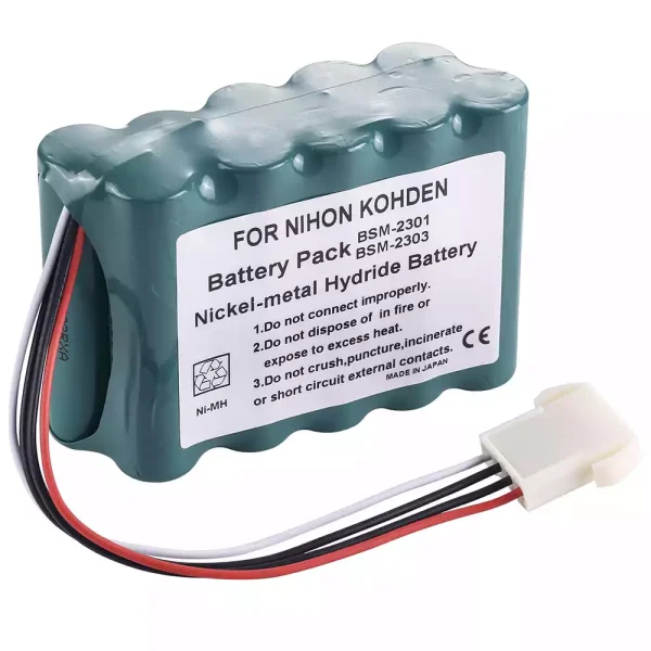 高品質電池 適用於 Nihon Kohden WS-231P,QI-231P,QI-236P,BSM-73