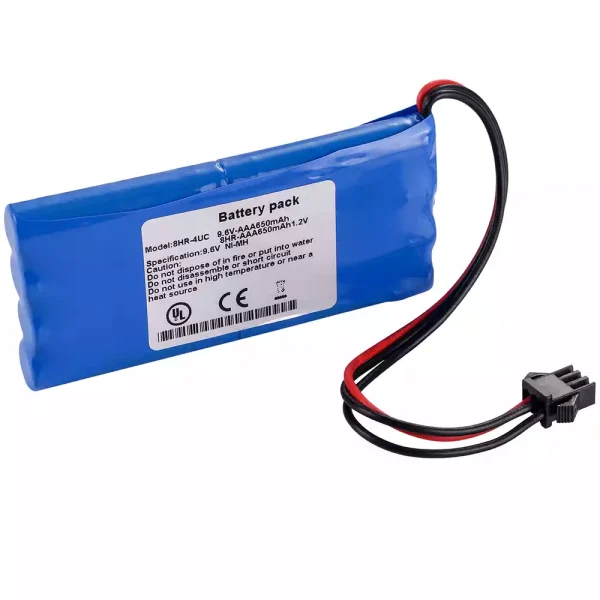 高品質電池 適用於 8HR-4UC 9.6V-AAA650MAH 8HR-AAA650mah1.2V