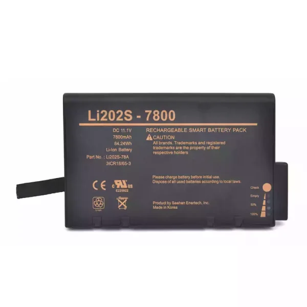 高品質電池 適用於 Spacelabs LI202S-7800,LI202S-78A,146-0127-00
