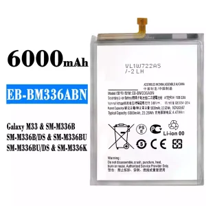 電池 EB-BM336ABN 適用於 Samsung Galaxy M33