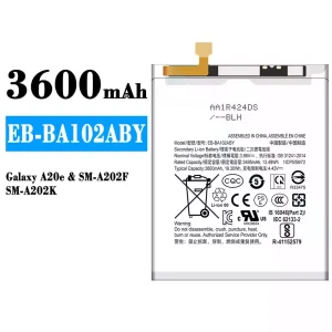 電池 EB-BA102ABY 適用於 Samsung Galaxy A20e