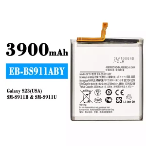 電池 EB-BS911ABY 適用於 Samsung Galaxy S23