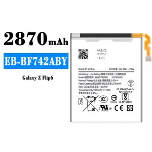 電池 EB-BF742ABY 適用於 Samsung Galaxy Z Flip 6