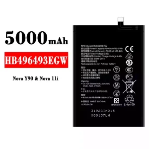 電池 HB496493EGW 適用於 HUAWEI Nova Y90/Nova 11i