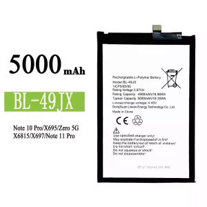 電池 BL-49JX 適用於 Infinix Note 10 Pro / Note 11 Pro / Zero 5G