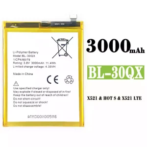 電池 BL-30QX 適用於 Infinix HOT S